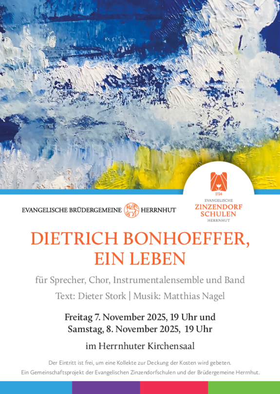Plakat zum Bonhoeffer-Oratorium