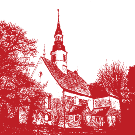 Kirche Berthelsdorf als Grafik