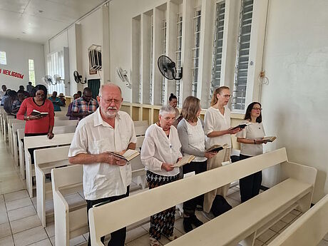 Gottesdienst in der Immanuel-Gemeinde in Paramaribo
