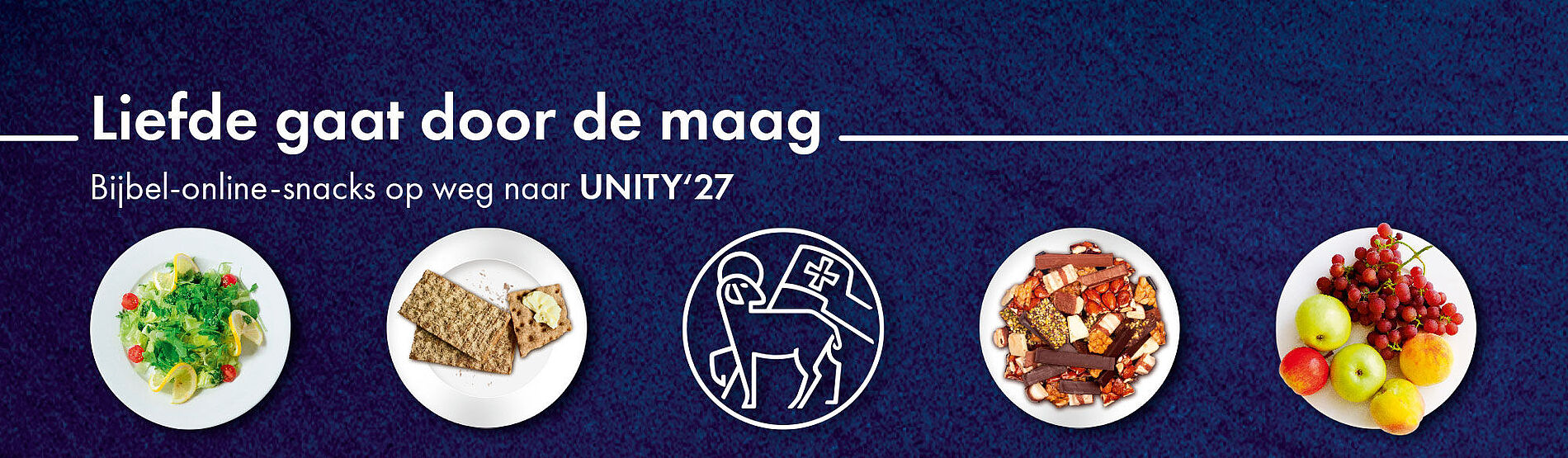 Liefde gaat door de maag – Bijbel-online-snacks op weg naar UNITY‘27
