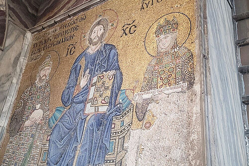 Ikonen-Mosaik mit Christus 