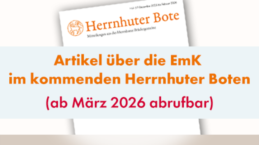 Artikel über die EmK ab März 2026 abrufbar
