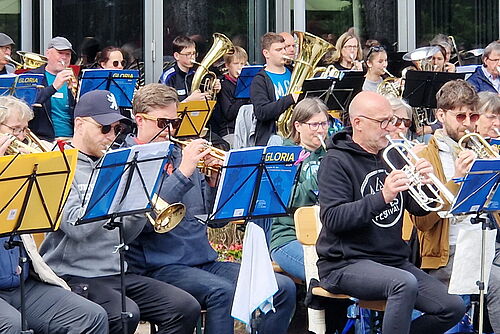 Bläser beim Konzert im Kurpark