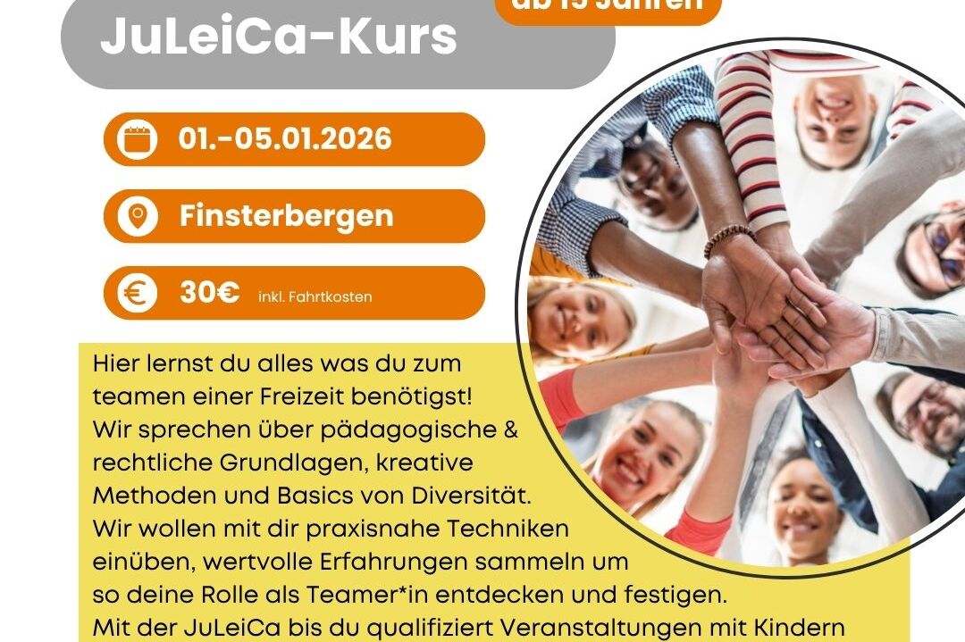 Flyer mit Daten zur Veranstaltung
