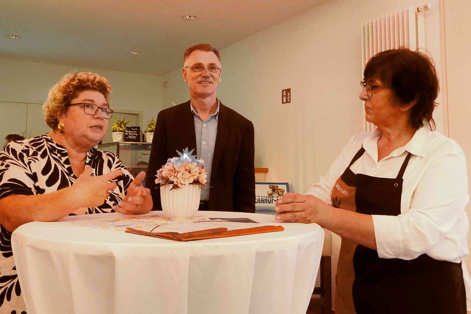 Jill und Peter Vogt im Gespräch mit Carola Arnold 