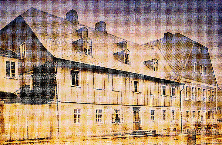 Historische Ansicht des Schwesternhauses in Kleinwelka