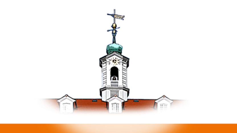 Dachreiter des Herrnhuter Kirchensaales als Link zur Brüdergemeine in Herrnhut