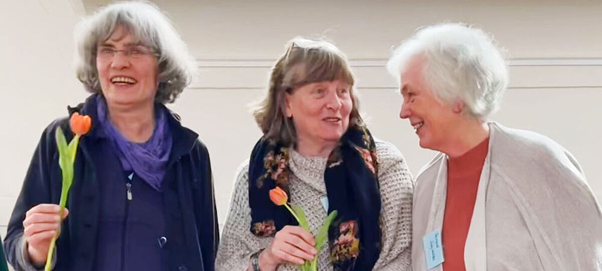 v. l. Margit Lessing, Johanna Albrecht, Renate Majewski