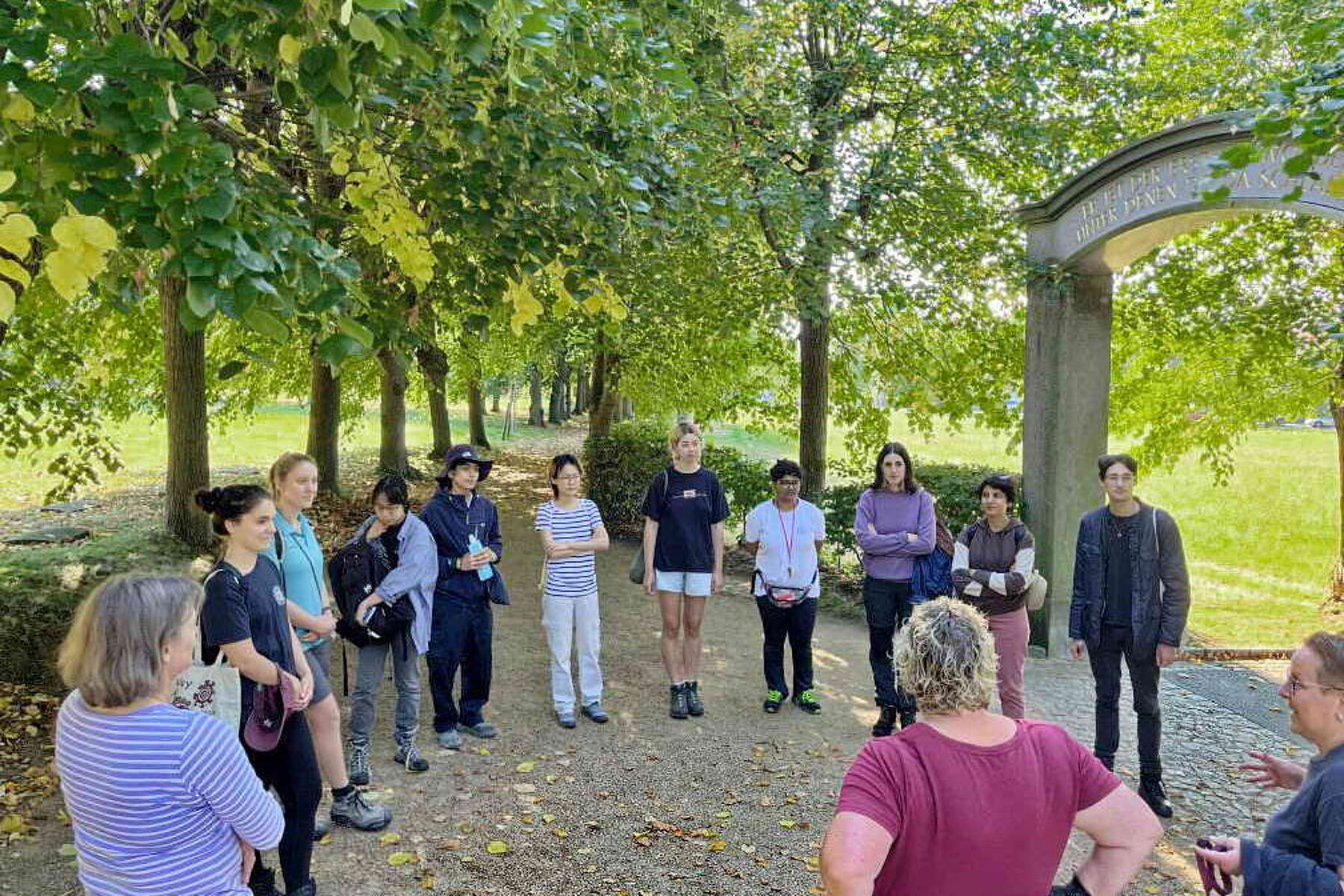 Begrüßung der European Heritage Volunteers